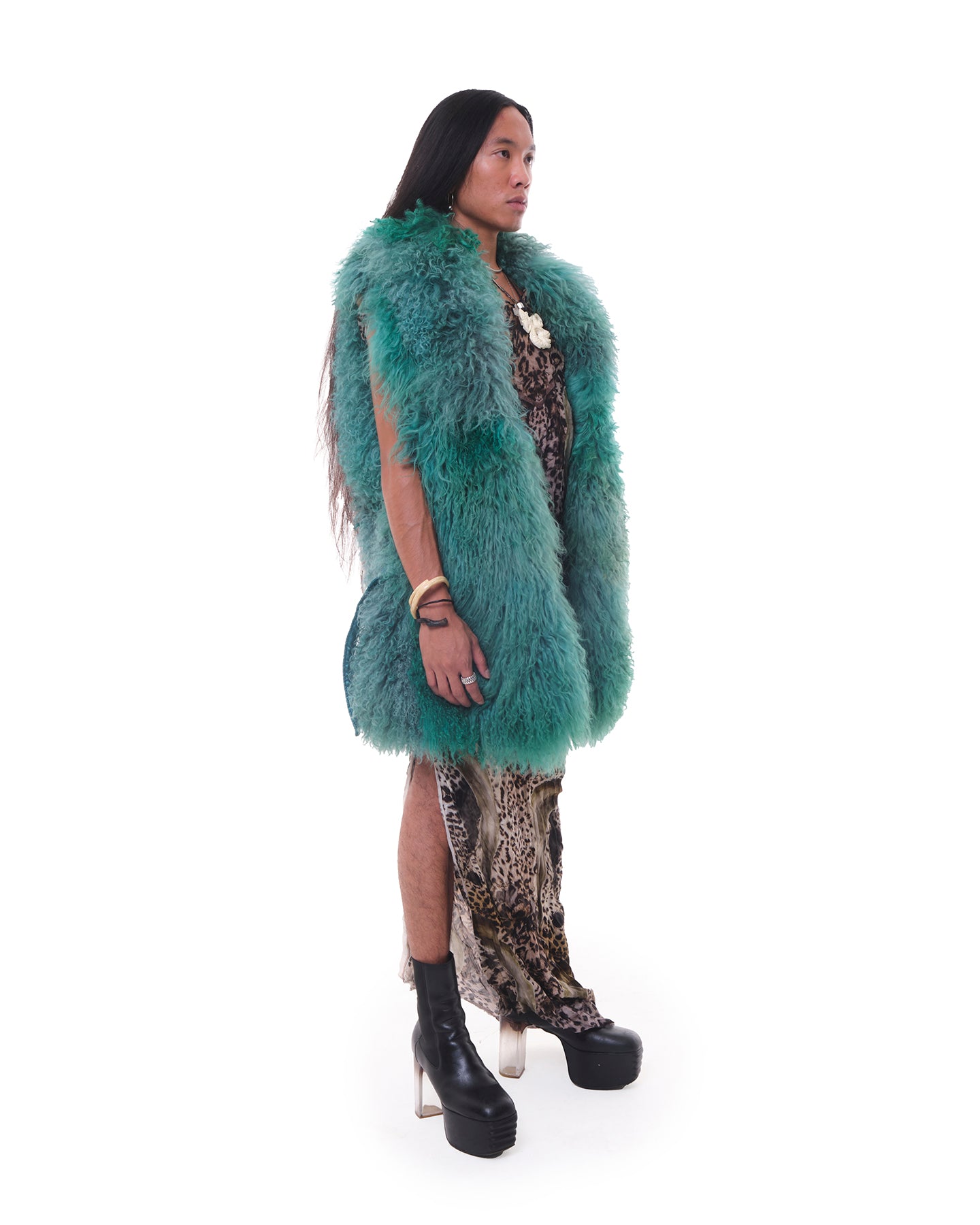 Lisboa Mongolian Fur Gillet