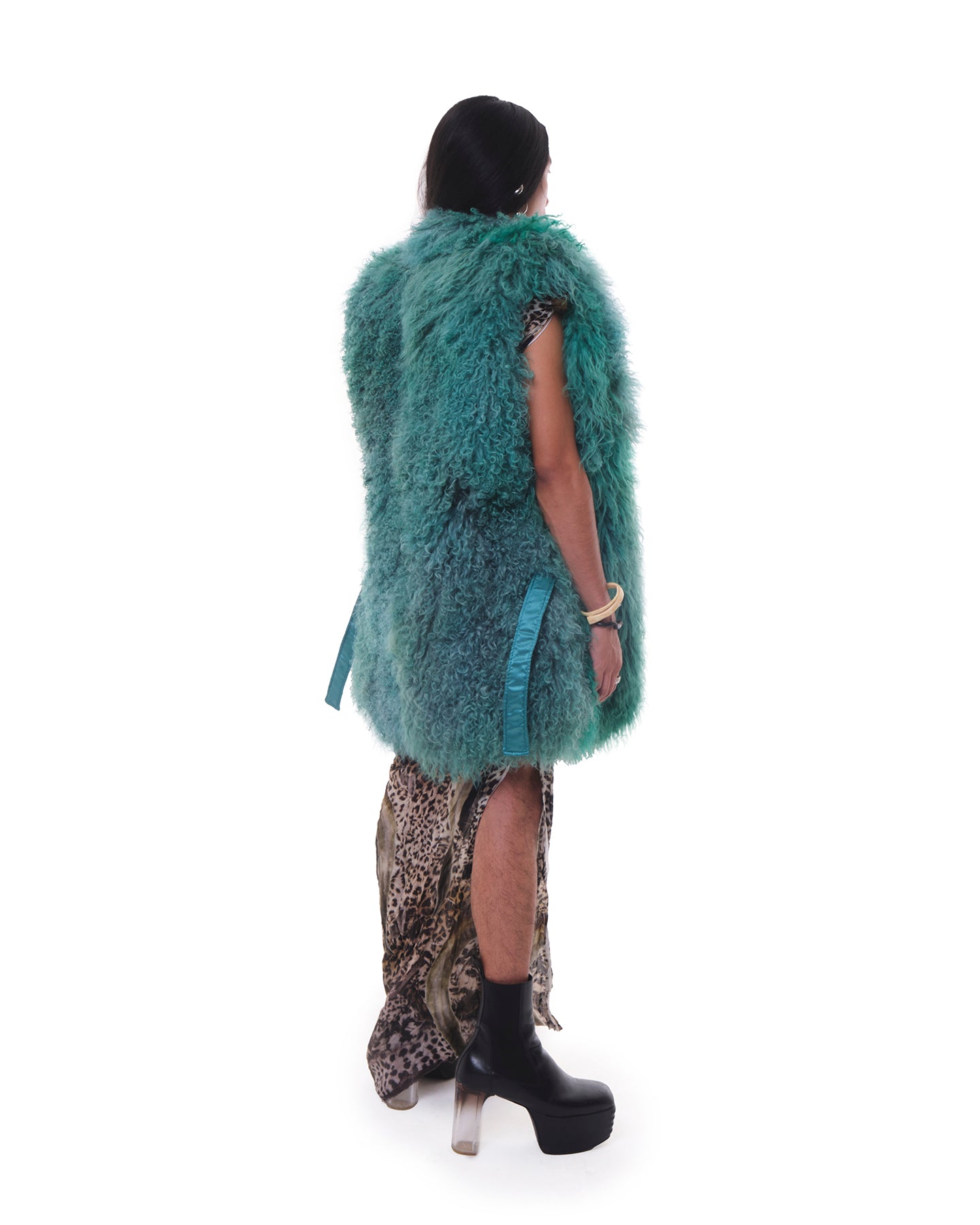 Lisboa Mongolian Fur Gillet