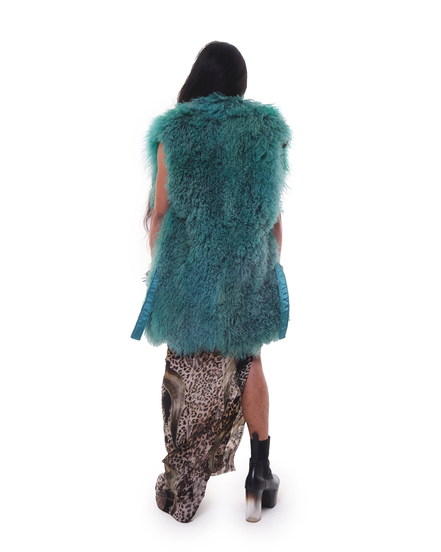 Lisboa Mongolian Fur Gillet