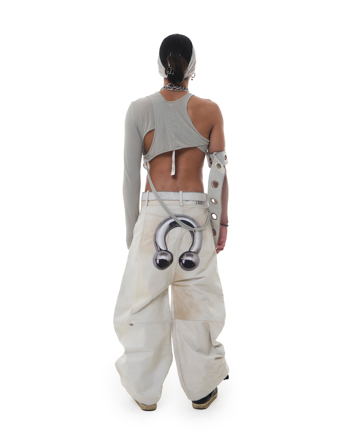 Oversize Bow Leg Trouser
