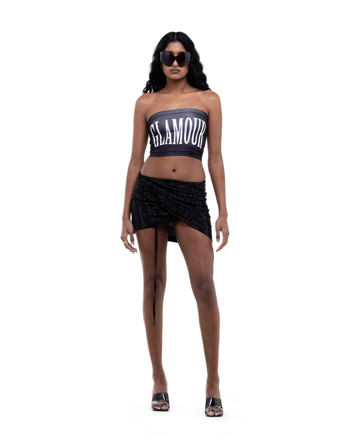 ExXtreme Crystal Mini Wrap Skirt