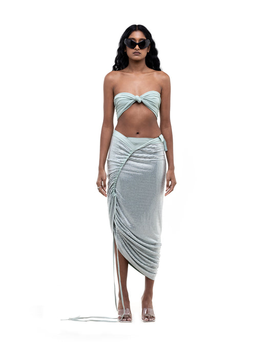 ExXtreme Crystal Maxi Wrap Skirt