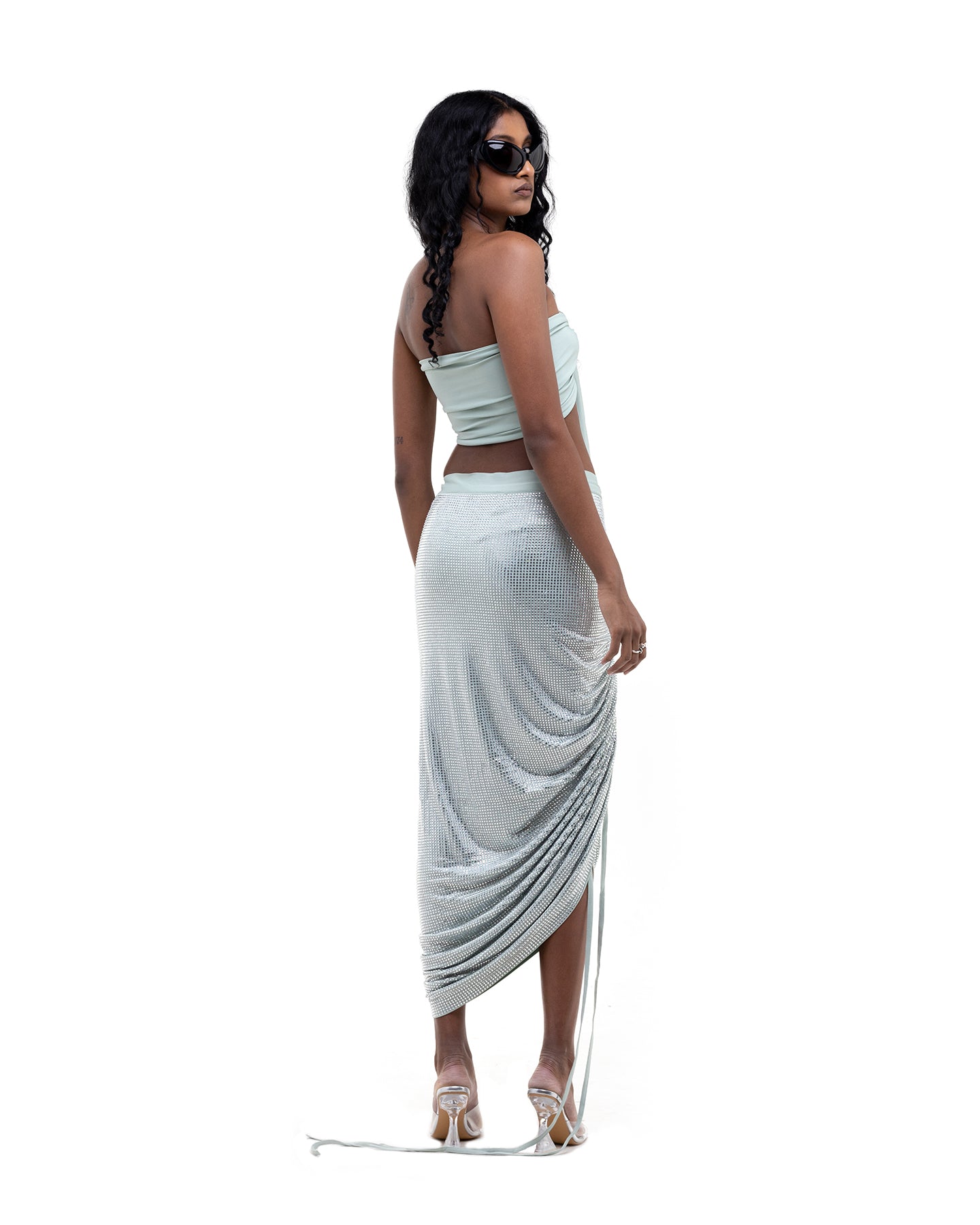 ExXtreme Crystal Maxi Wrap Skirt