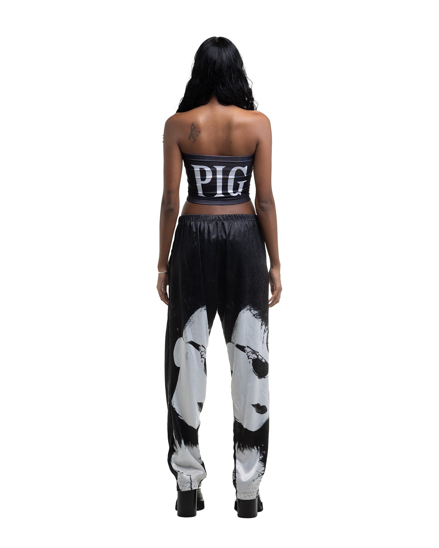Goth Band Wide Leg