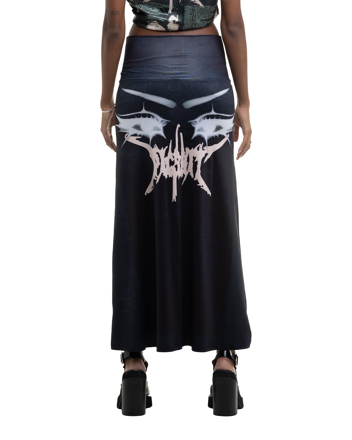 Goth Band Maxi Skirt